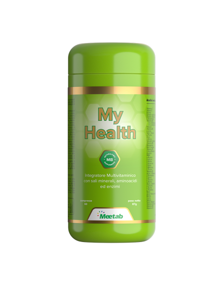 My Health - Integratore Multivitaminico Metabolomico con 145 elementi naturali - Meetab
