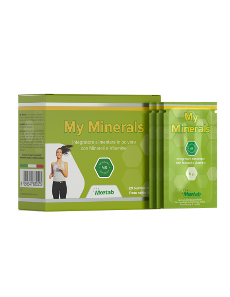 My Minerals Bustine - Integratore di Sali Minerali, Magnesio e Potassio - Meetab