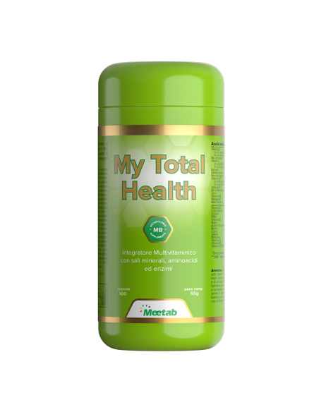 My Total Health - Integratore Multivitaminico Metabolomico con 145 elementi naturali - Meetab